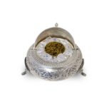 Antique caviar bowl, silver plated - Image 3