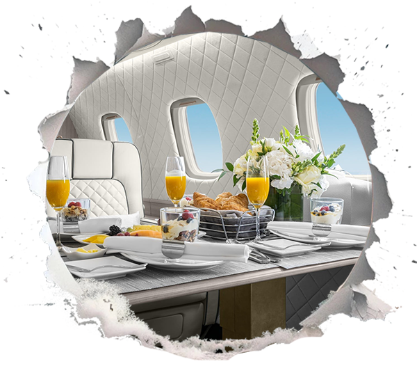 Privatjet-Kaviar: Gehobene Gastronomie über den Wolken
