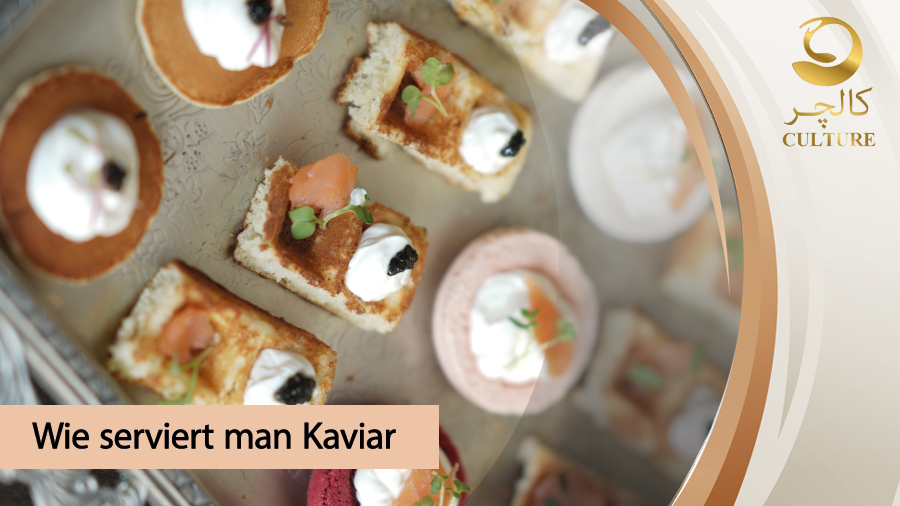 Kaviar servieren